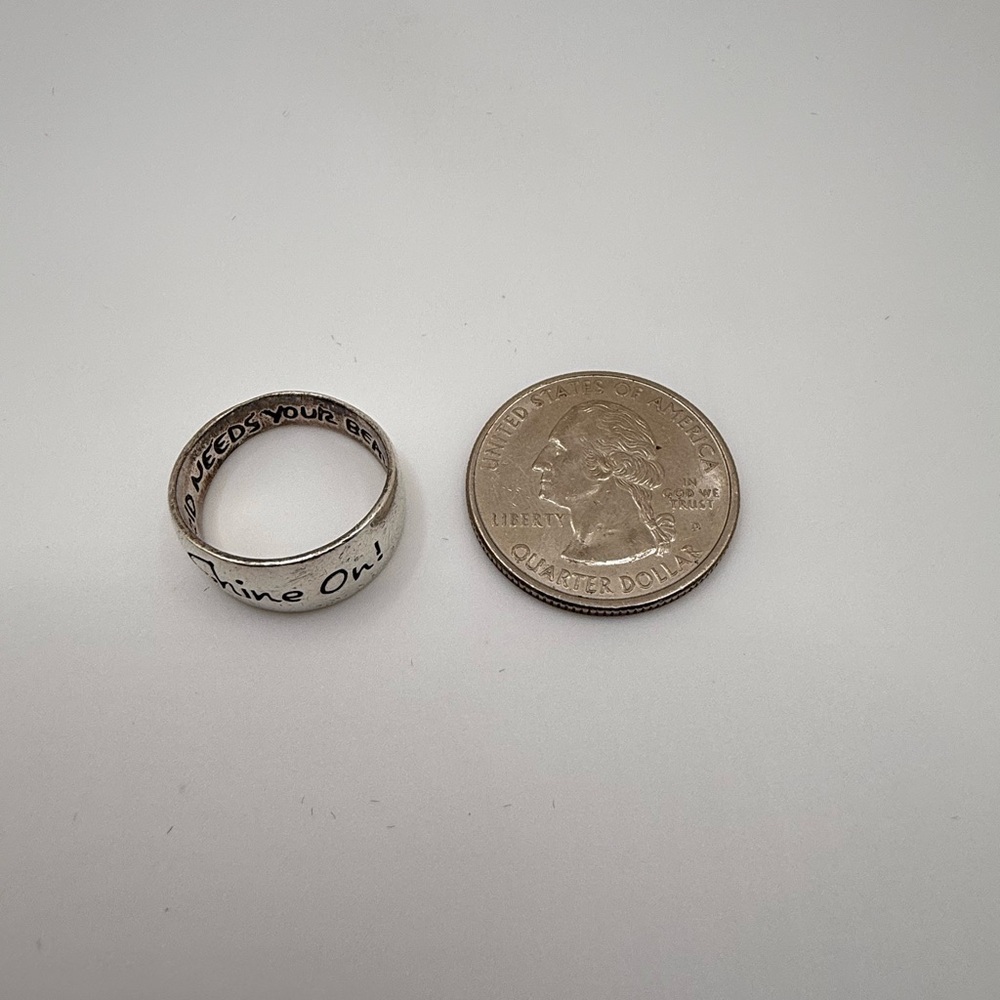 925sterling Silver World Needs Your Beautiful Lig… - image 8